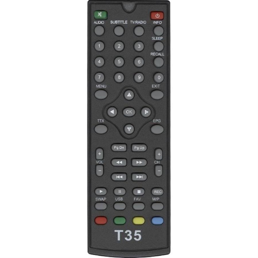 картинка Huayu T35 (18014) пульт дистанционного управления (ПДУ) для ресивера HD DVB-T2 World Vision T35 от магазина Интерком-НН