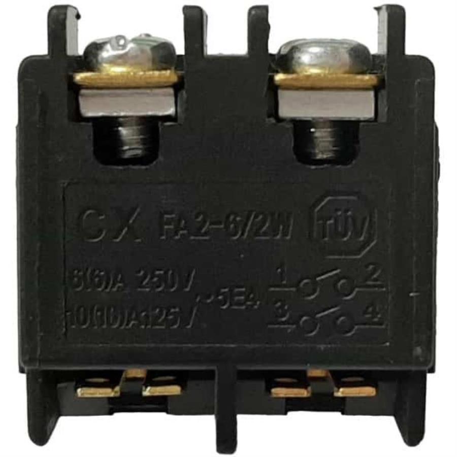 картинка Выключатель FA2-6/2W (149A) с боковыми направляющими 6A, 250V для электроинструмента  от магазина Интерком-НН