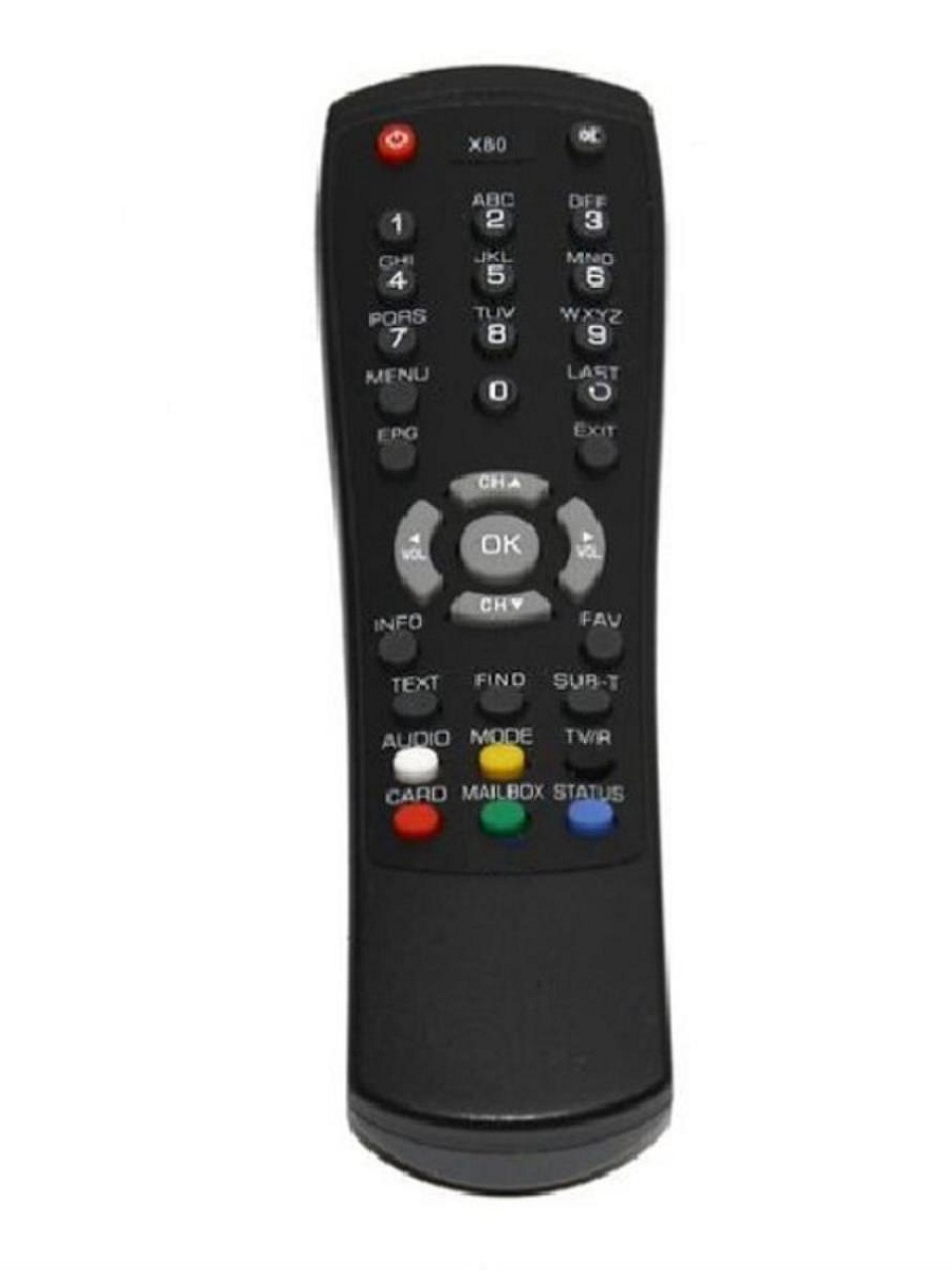 картинка Huayu X80 [16763) пульт дистанционного управления (ПДУ) для спутникового ресивера Globo X80 от магазина Интерком-НН