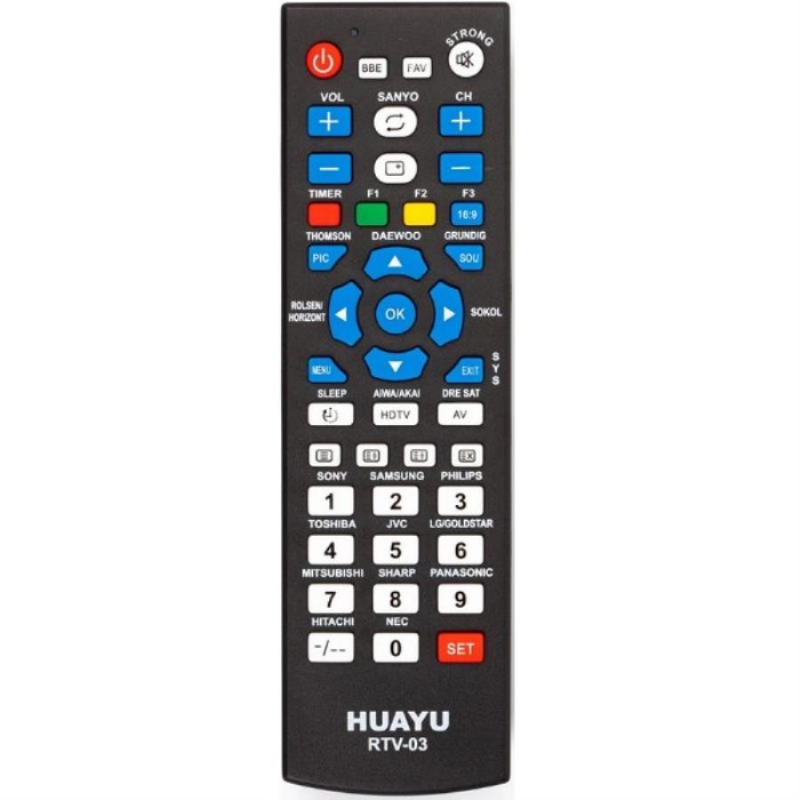 картинка Huayu RTV-03 (19244) пульт дистанционного управления универсальный (ПДУ) для телевизоров от магазина Интерком-НН