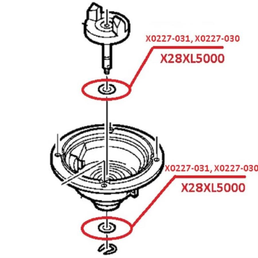 картинка Panasonic X28XL5000 шайба штока муфты привода вращения хлебопечки  SD-25.. от магазина Интерком-НН