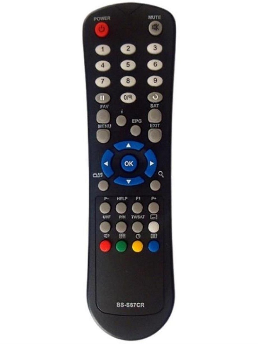 картинка Huayu BS-S67CR (17348) пульт дистанционного управления (ПДУ) для приставок Big Sat от магазина Интерком-НН