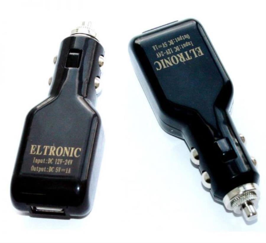 картинка Автомобильное зарядное устройство с 2 USB выходами (2000mA) C023B от магазина Интерком-НН