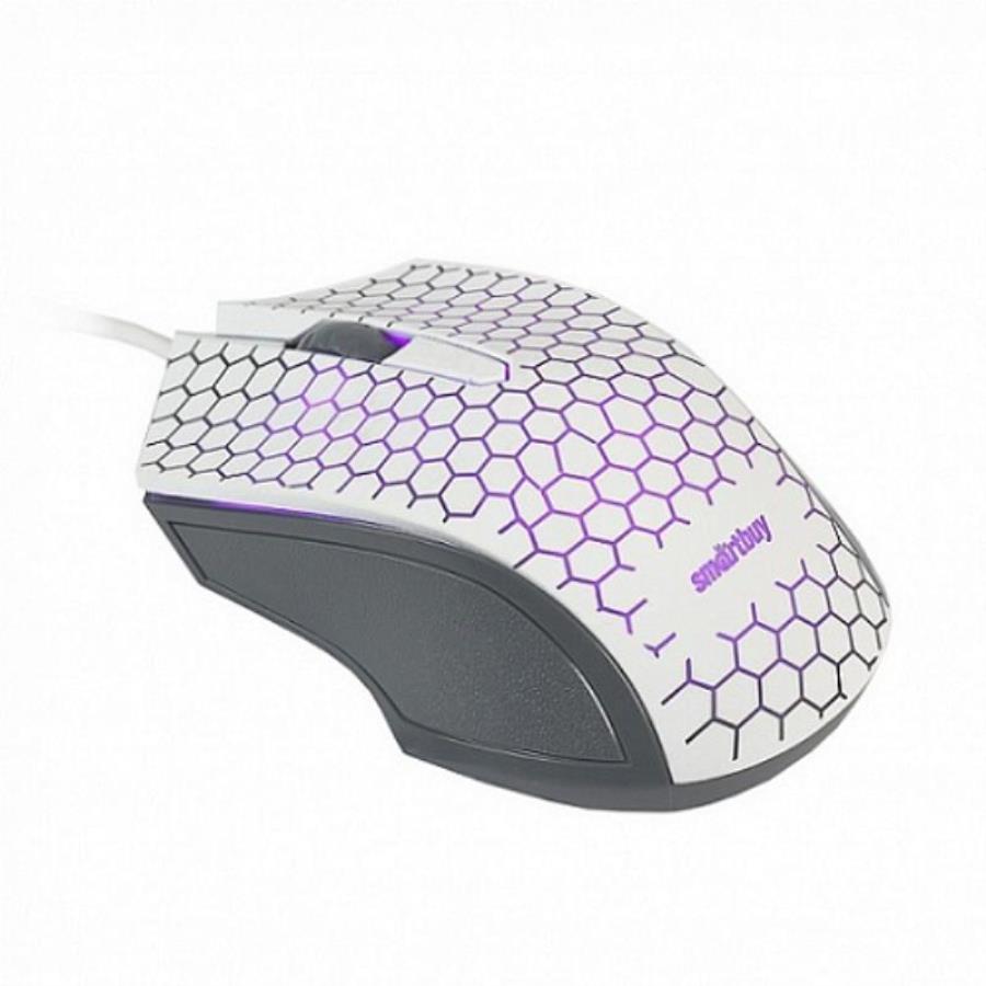 картинка SmartBuy SBM-334-W ONE Мышь проводная с подсветкой (белая) от магазина Интерком-НН