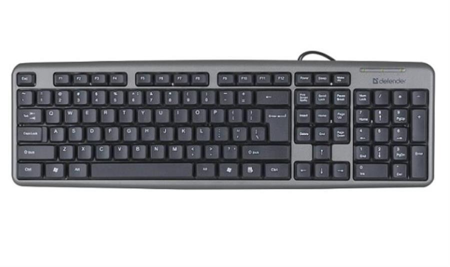 картинка Defender Element HB-520 (45523) Проводная USB клавиатура, серая  от магазина Интерком-НН