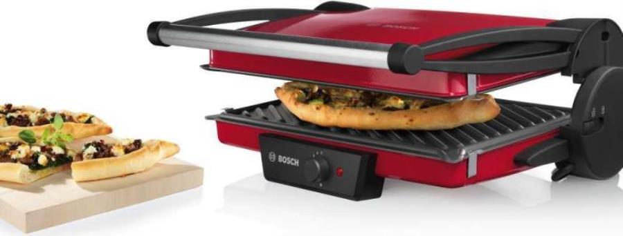 картинка Электрогриль Bosch TFB4402V 1800Вт красный/черный от магазина Интерком-НН
