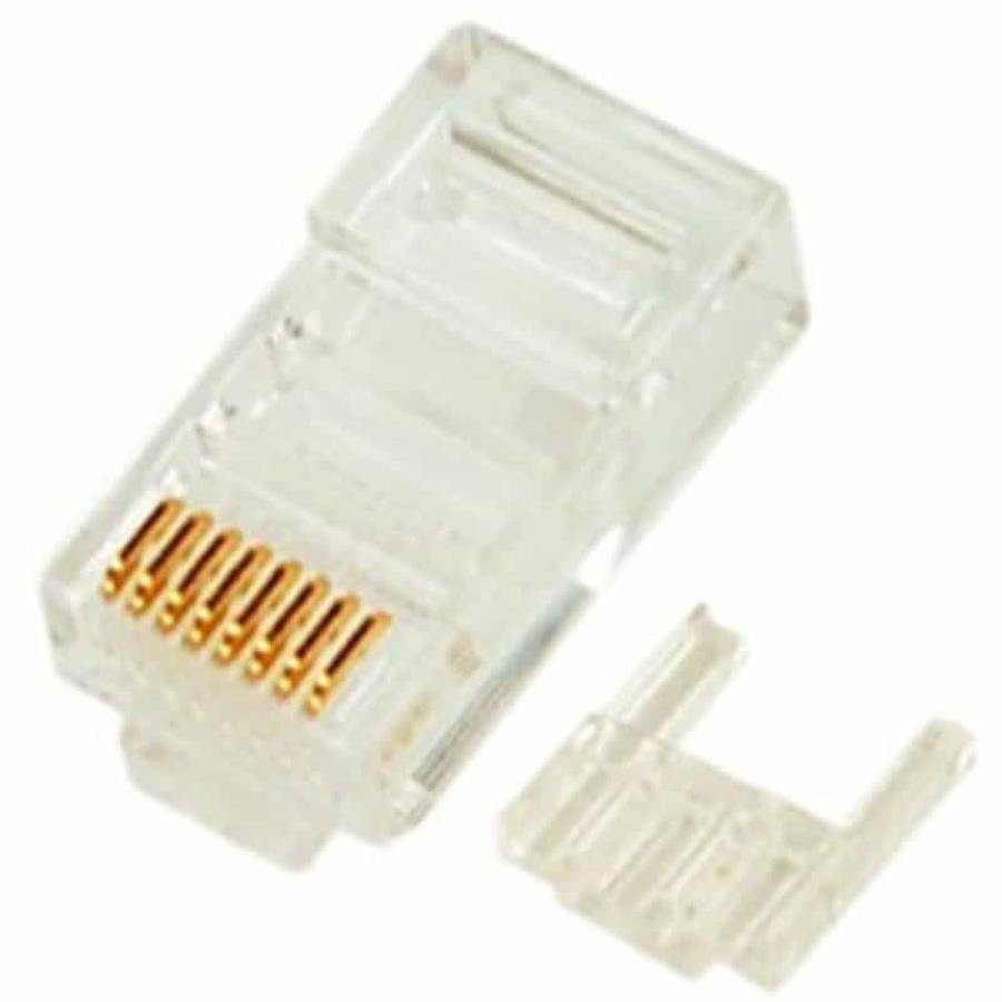картинка Разъем RJ-45 (8P8C) cat.6 универсальный, со вставкой, для одножильного и многожильного кабеля от магазина Интерком-НН