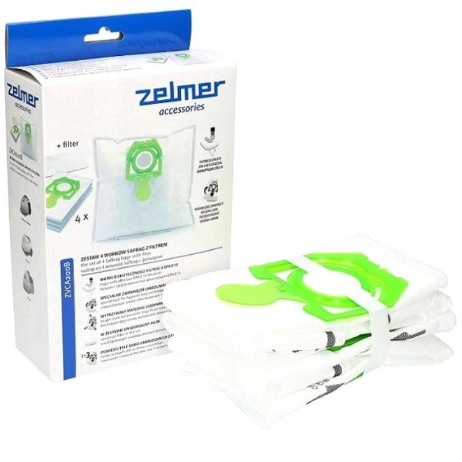 картинка Zelmer 12003419 (ZVCA200B) Мешок-пылесборник для пылесоса (4шт+выпускной фильтр) от магазина Интерком-НН