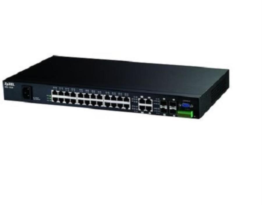 картинка ZyXEL MES-3528 Управляемый 24-порт.коммутатор L2+ Metro Fast Ethernet с 4 портами Gigabit Ethernet от магазина Интерком-НН