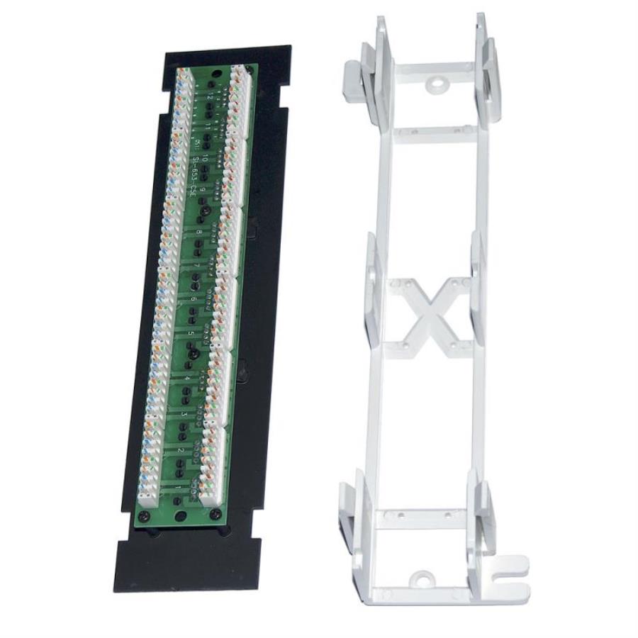 картинка PL-12-C5E-WL патч-панель настенная RJ-45, Cat.5е, 12 портов с подставкой от магазина Интерком-НН