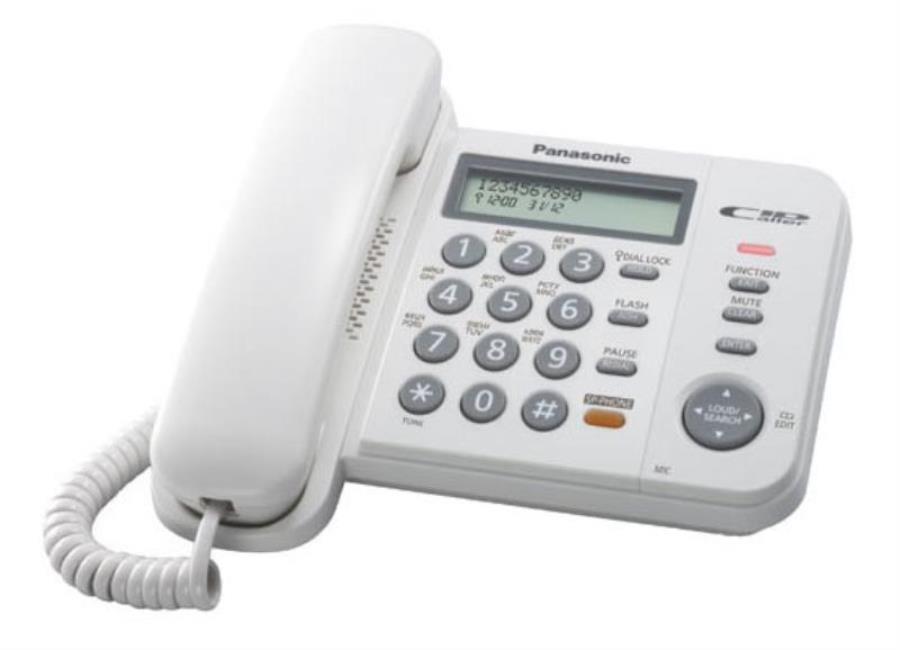 картинка Panasonic KX-TS2358RUW проводной телефон, цвет белый от магазина Интерком-НН