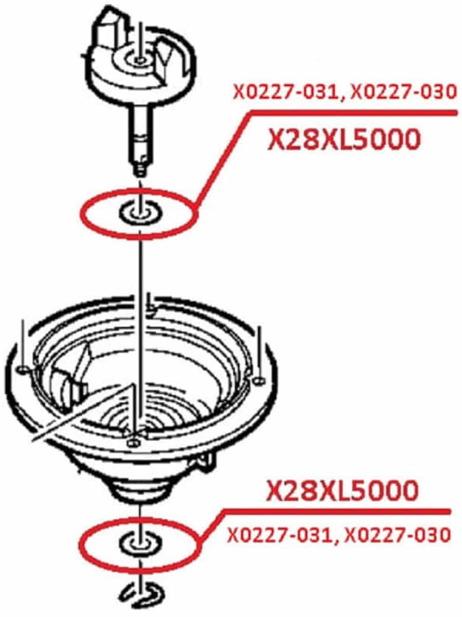 картинка Panasonic X0227-031 Шайба вала мотора для блендера MX-101SP1WTQ от магазина Интерком-НН