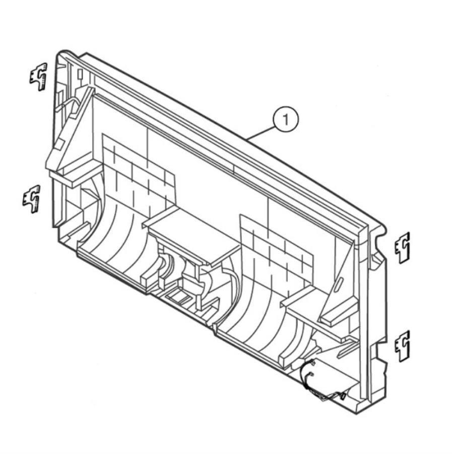 картинка Panasonic CWD50C1258 Рама внутреннего блока кондиционеров CS-A12CTP, CS-A18CTP, CS-A24CTP от магазина Интерком-НН