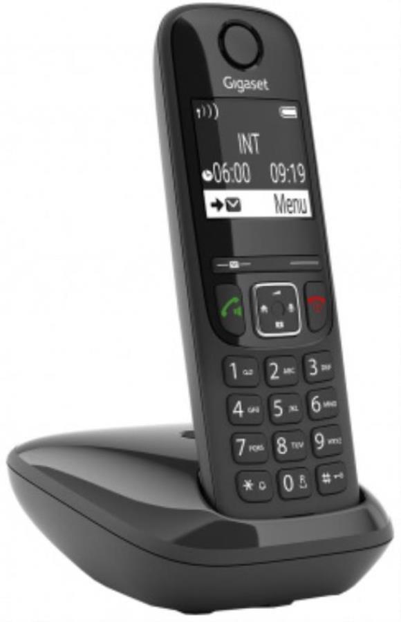 картинка Р/Телефон Dect Gigaset AS690 RUS SYS черный АОН от магазина Интерком-НН