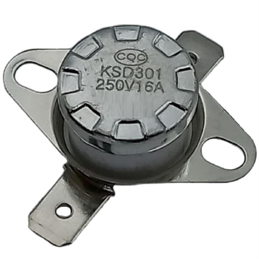 картинка KSD301-16A-75NC термостат керамический с фланцем 75°C нормально замкнутый 250V 16A от магазина Интерком-НН