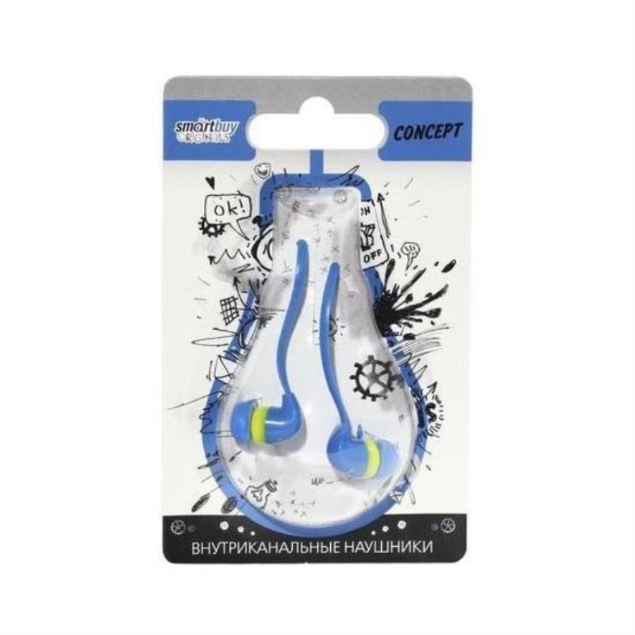картинка Smartbuy CONCEPT SBE-330 Внутриканальные наушники, голубые от магазина Интерком-НН