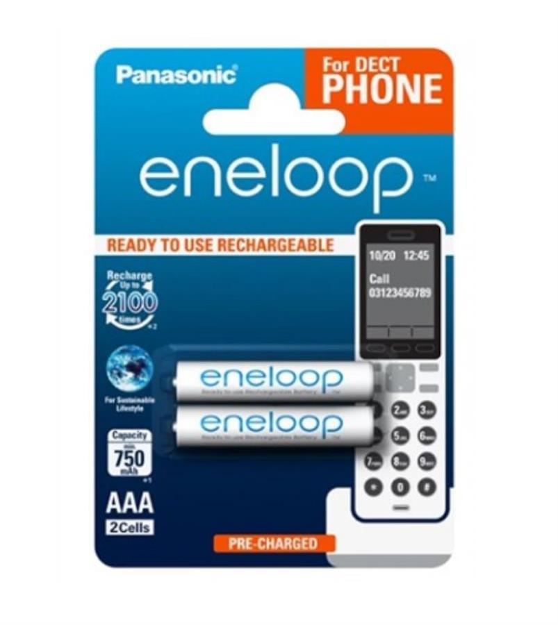 картинка Panasonic eneloop BK-4MCCE/2DE Аккумулятор 750mAh AAA DECT BL2 от магазина Интерком-НН