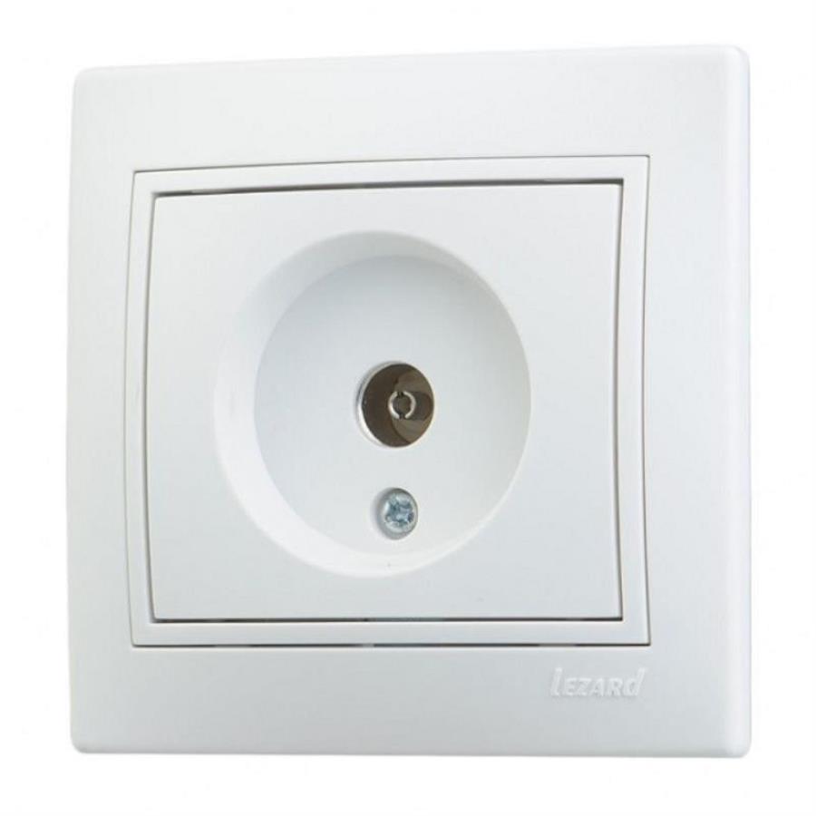 картинка Розетка TV оконечная LEZARD MIRA белая 701-3030-130 от магазина Интерком-НН