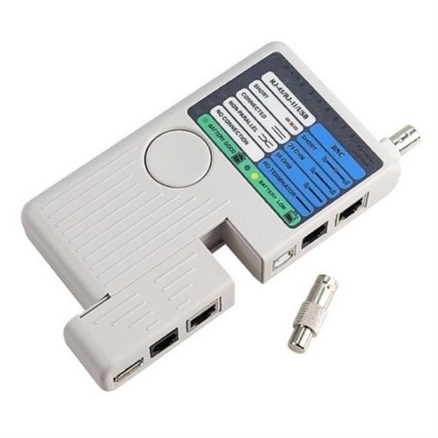 картинка HT-2468B Универсальный  кабельный тестер RJ45, RJ11, RJ12, USB, BNC от магазина Интерком-НН