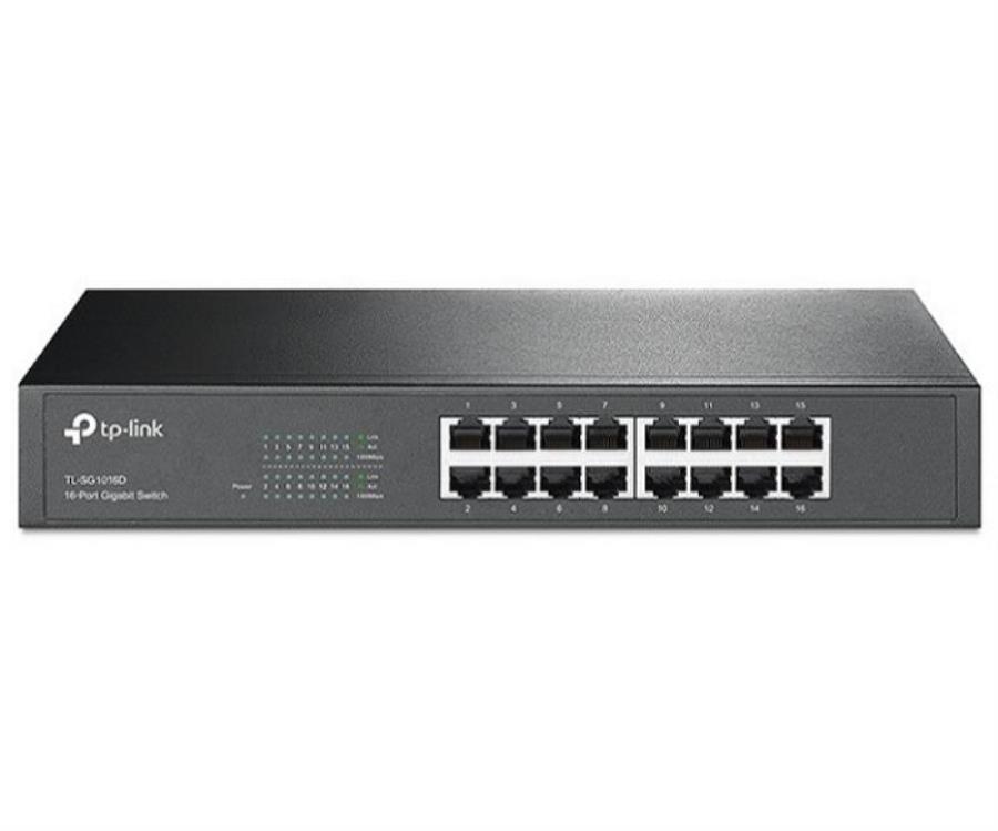 картинка TP-Link TL-SG1016D неуправляемый коммутатор с 16 портами 10/100/1000 Мбит/с   от магазина Интерком-НН