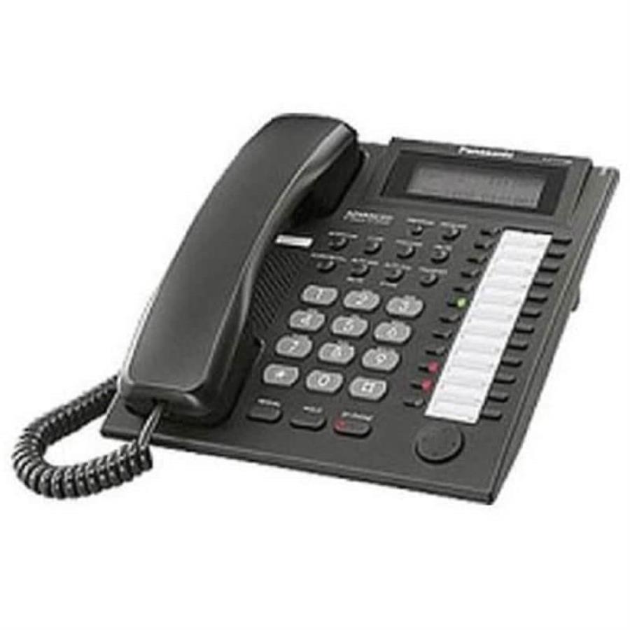 картинка Panasonic KX-T7735RUB Телефон  (аналог. сист. телефон, 24 прогр. кнопок, черный) от магазина Интерком-НН