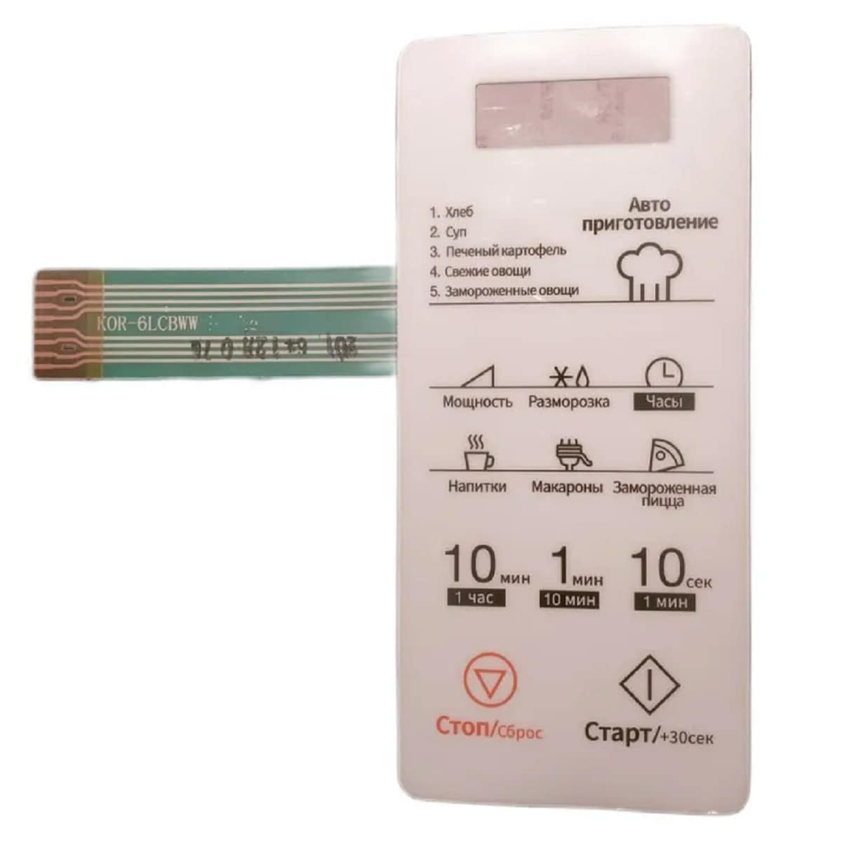 картинка Daewoo 65192-0020300-00 Сенсорная панель СВЧ KOR-6LCBWW от магазина Интерком-НН