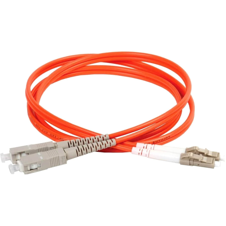 картинка Патч-корд оптический (optic patch cord) SC/UPC-LC/UPC MM 50/125мкм многомодовый (duplex) 2 метра от магазина Интерком-НН