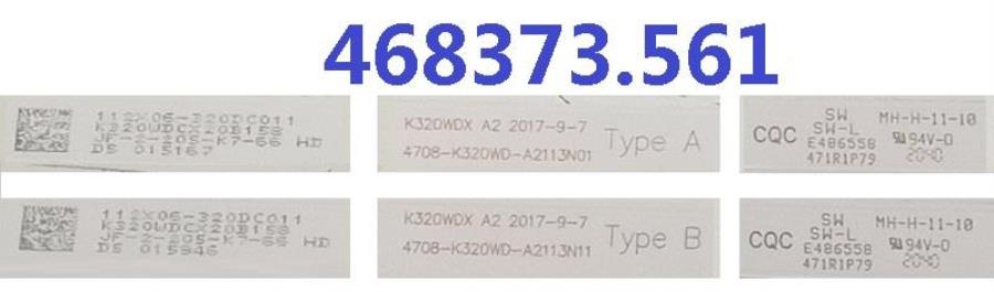 картинка Panasonic 468373.561 Комплект модулей (2шт.) подсветки для телевизора TX-32FR250 от магазина Интерком-НН