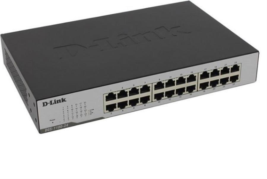 картинка Коммутатор DGS-1100-24/B1A D-Link EasySmart с 24 портами 10/100/1000Base-T D-Link от магазина Интерком-НН