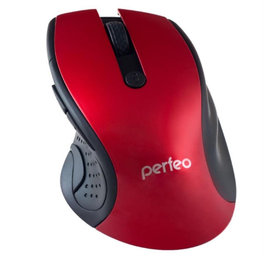 картинка Perfeo PF-522-RD Мышь беспроводная BLUES PF_5360 (красная)  от магазина Интерком-НН
