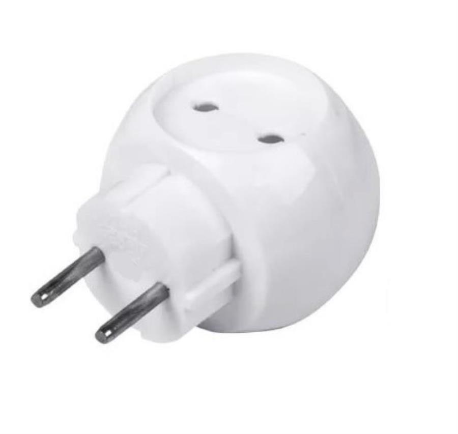 картинка Сетевой разветвитель тройник Велконт/STD 16А 250В ТС-3/3т белый от магазина Интерком-НН