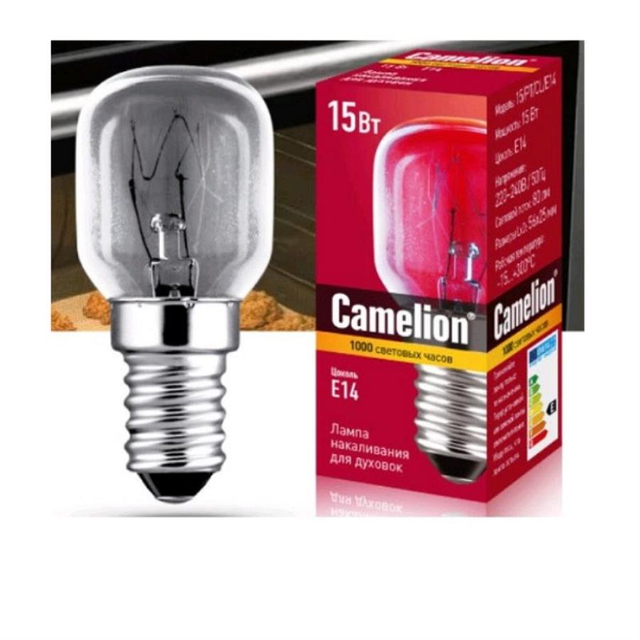 картинка Camelion лампа для духовок (+300°) E14 15W 220V прозрачная 15/PT/CL/E14 от магазина Интерком-НН