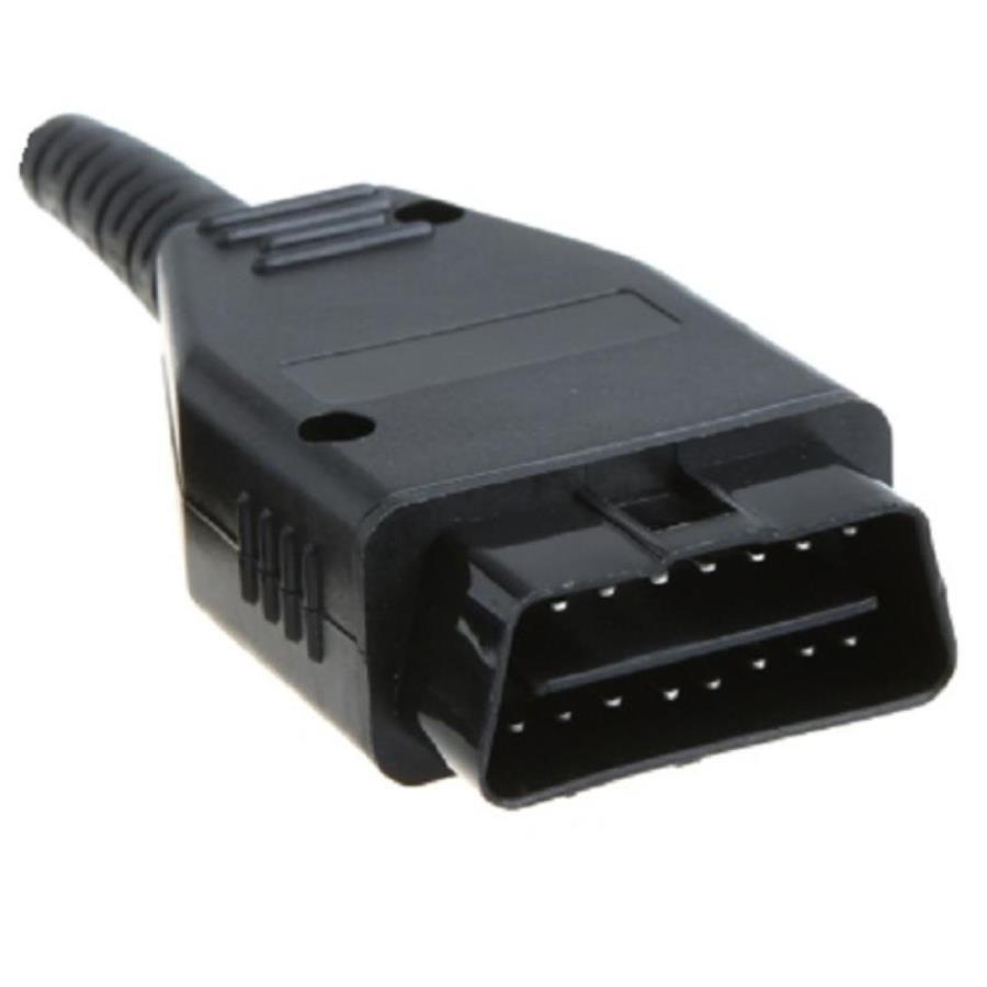 картинка Разъем OBD2 (OBD–II, J1962) 16-ти контактный, разборный, под пайку от магазина Интерком-НН