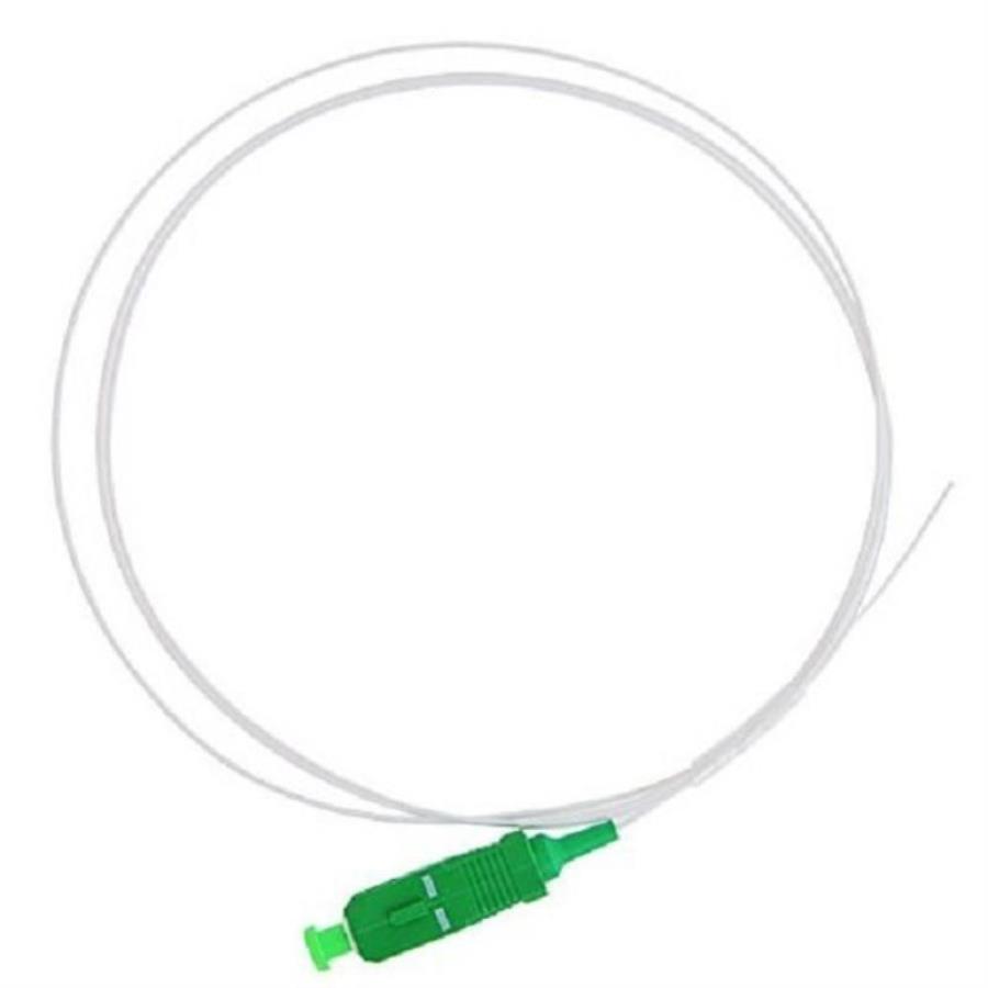 картинка Шнур оптический монтажный (пигтейл, pigtail) SC/APC SM 0.9мм, 1м, 9/125мкм G657, одномодовый от магазина Интерком-НН