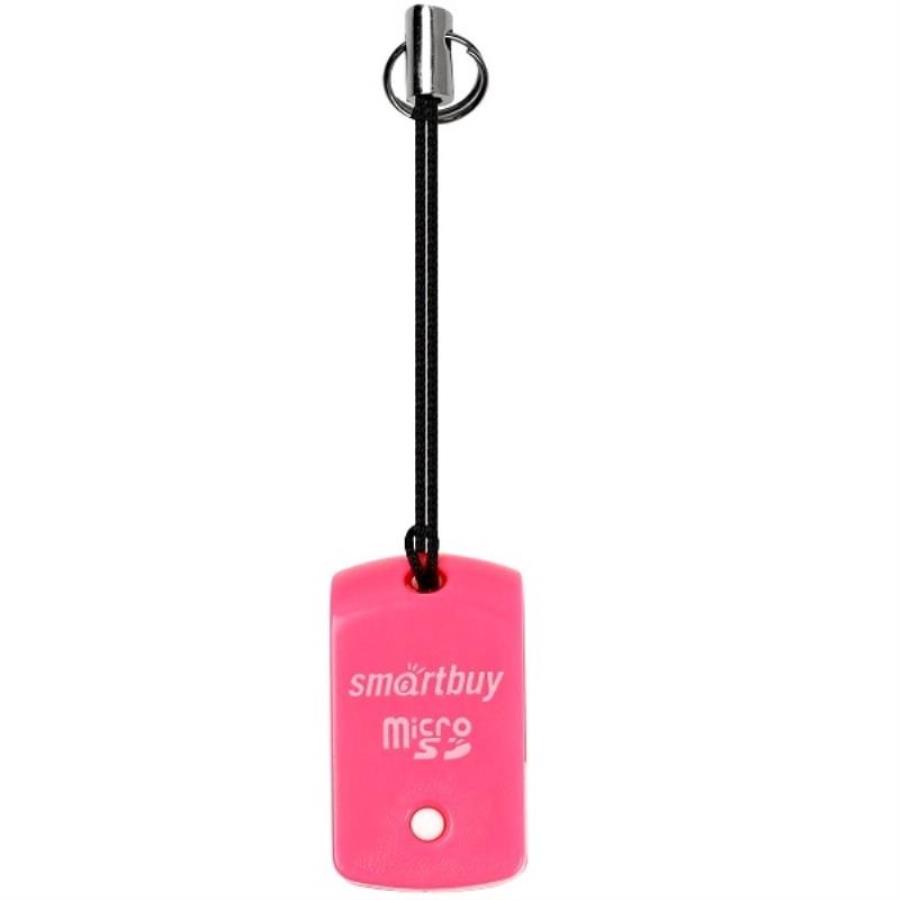картинка Smartbuy SBR-706-P картридер (розовый) для карт MicroSD от магазина Интерком-НН