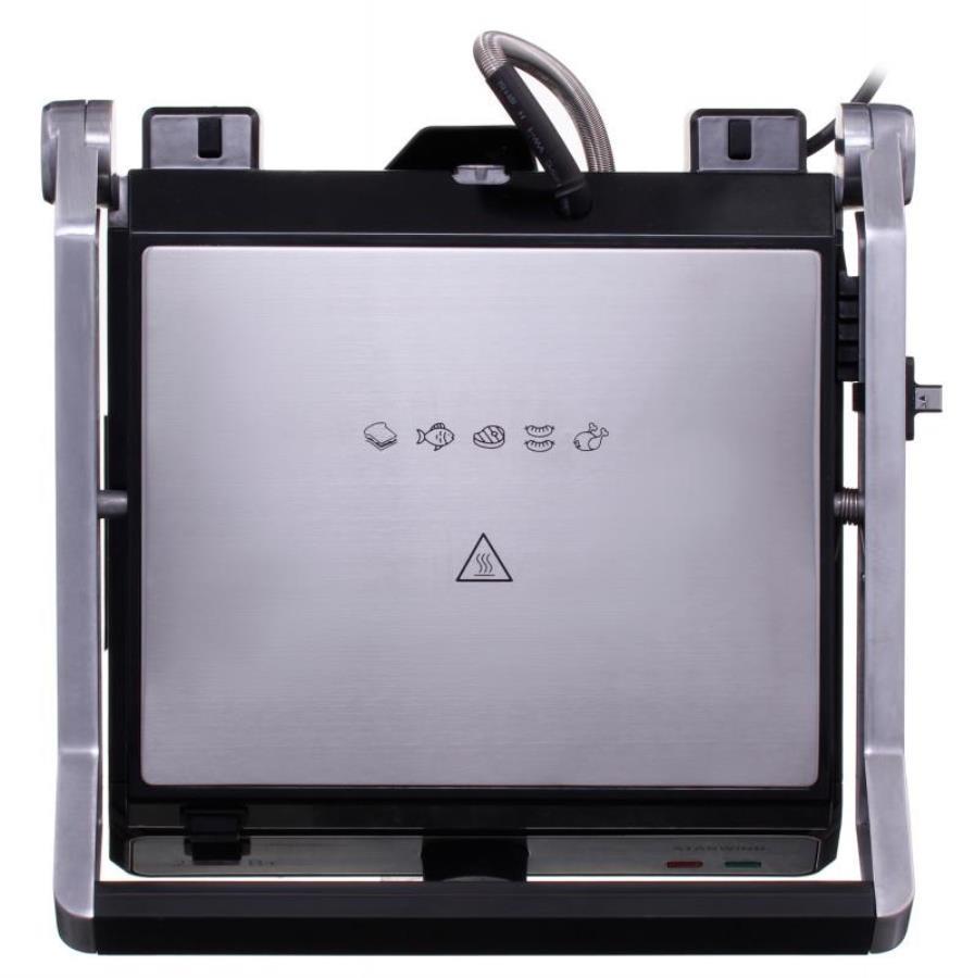 картинка Электрогриль Starwind SSG9516 2200Вт серебристый от магазина Интерком-НН