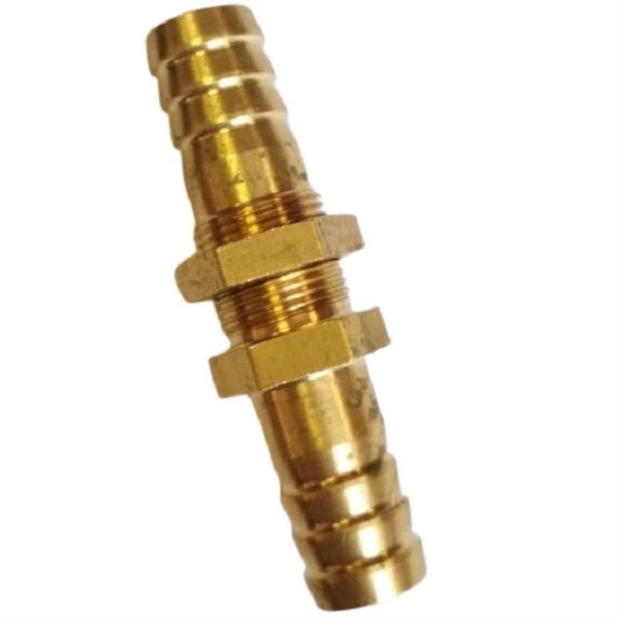 картинка Штуцер (фитинг, переходник, адаптер) с гайкой, латунь, 14мм от магазина Интерком-НН