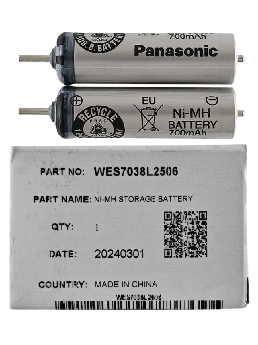 картинка Panasonic WES7038L2506 аккумуляторы 2шт, 700mAh для бритв ES7101/7102/ES7109/ES6002/ES6003/RT31/RT51 от магазина Интерком-НН