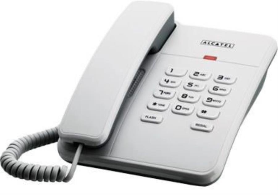 картинка 25-RS (white) Alcatel  проводной телефон, цвет белый от магазина Интерком-НН