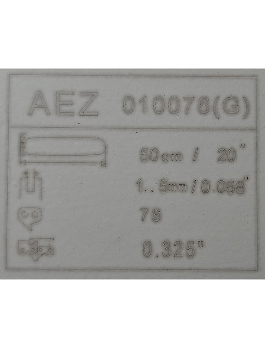 картинка AEZ 010076(G) пильная шина (0,325x1,5мм x 76зуб, 50см) для цепных пил Patriot 20" серия General от магазина Интерком-НН