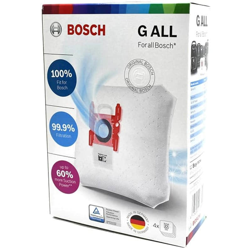 картинка Bosch 17003048 (17000940, 461353) Мешки-пылесборники Bosch PowerProtect, тип "G ALL", 4 шт. от магазина Интерком-НН
