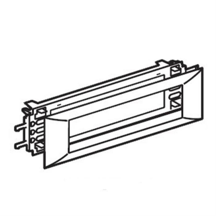 картинка 010958 Суппорт Mosaic для кабель-каналов DLP с крышкой 65мм, 8 модулей, белый Legrand от магазина Интерком-НН