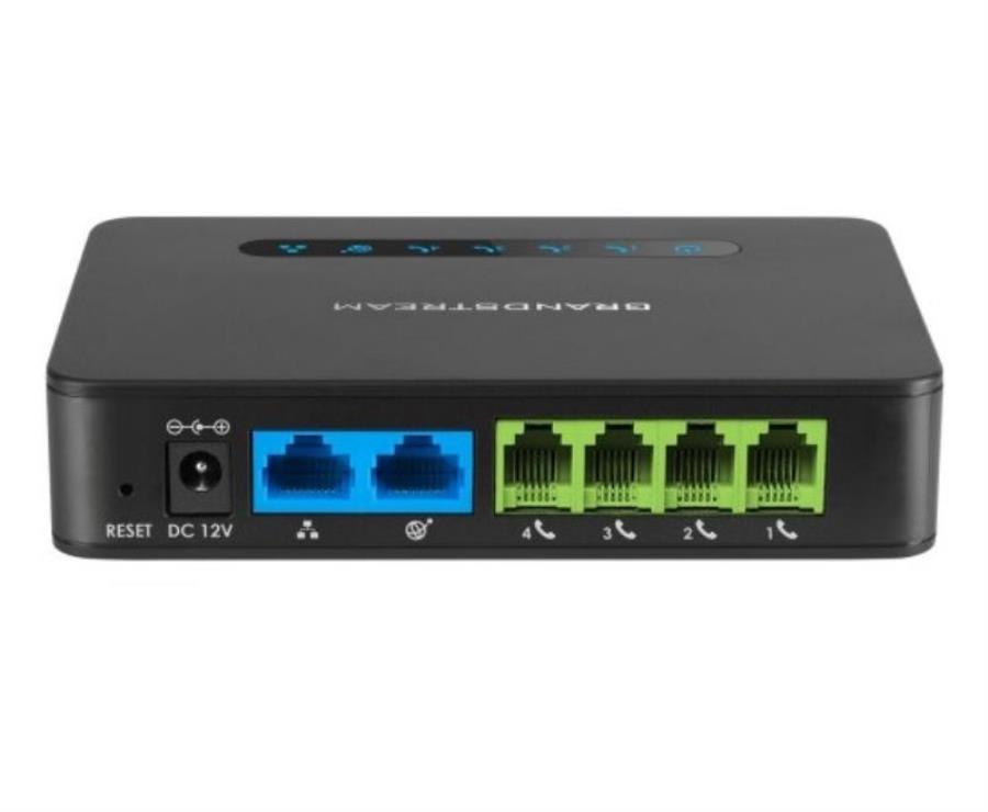 картинка Grandstream HT-814 Аналоговый телефонный адаптер, 4 SIP аккаунта, 4 FXS порта, T.38  от магазина Интерком-НН