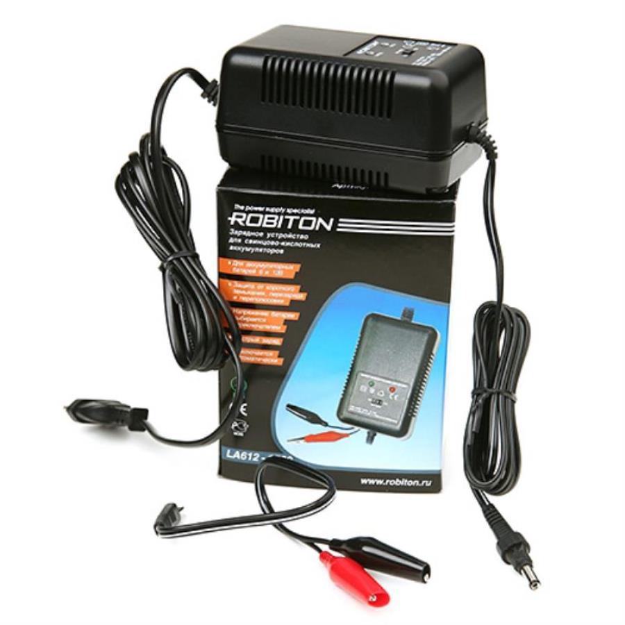 картинка Robiton LA612-1500 Зарядное устройство для свинцово-кислотных аккумуляторов 6 и 12В от магазина Интерком-НН