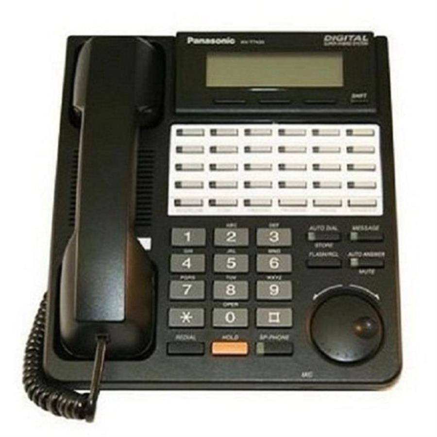 картинка Panasonic KX-T7433RUB Б/У Системный телефон 24 кнопки, черный  от магазина Интерком-НН