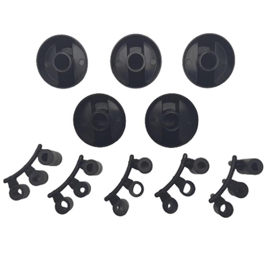 картинка Комплект универсальных ручек, черные (5шт) для плиты от магазина Интерком-НН