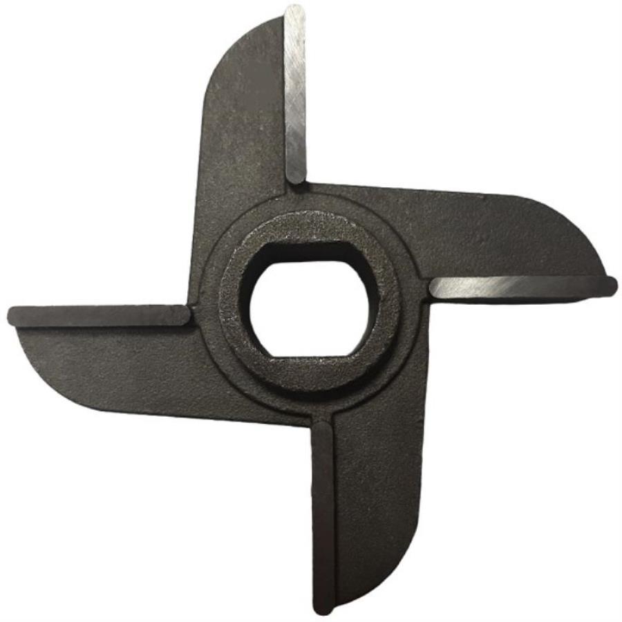 картинка Нож двусторонний МИМ-300.01.012 (010159V1) с буртом для мясорубки Торгмаш МИМ-300, МИМ-300М, МИМ-350 от магазина Интерком-НН