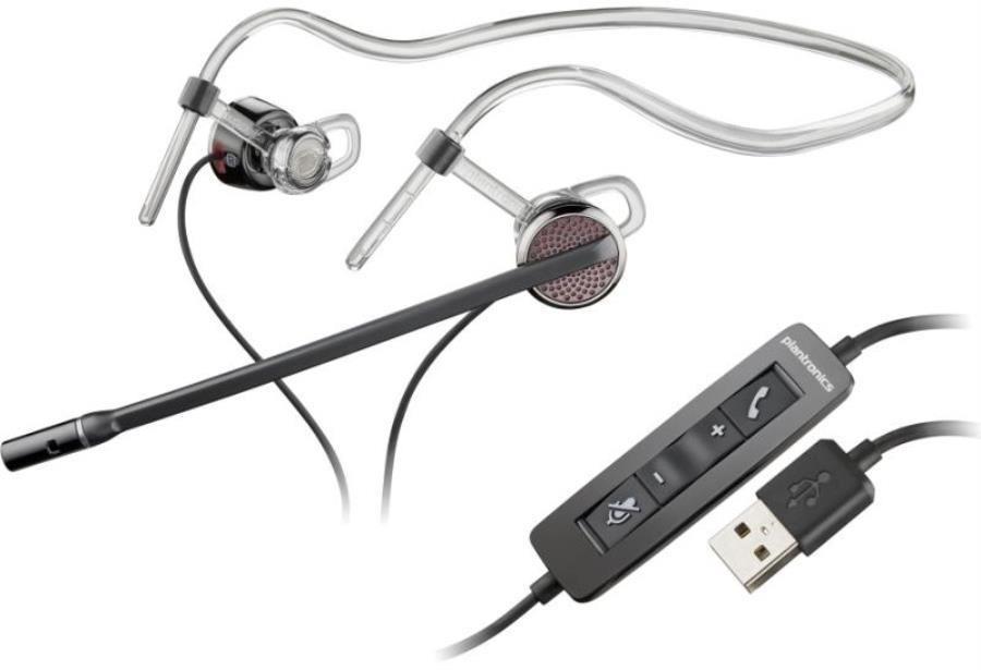 картинка Plantronics PL-C435M Проводная гарнитура  Black Wire USB от магазина Интерком-НН