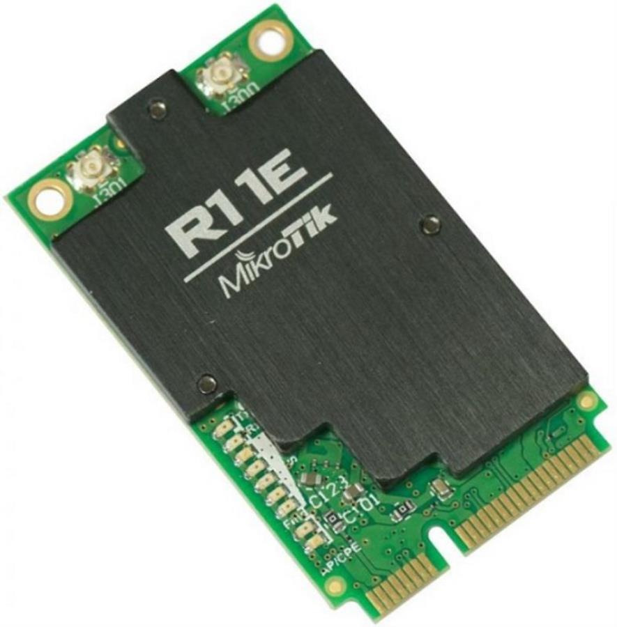 картинка MikroTik R11e-2HnD MiniPCI-e модуль Wi-Fi 802.11 b/g/n, 2.4 ГГц, 800 МВт от магазина Интерком-НН