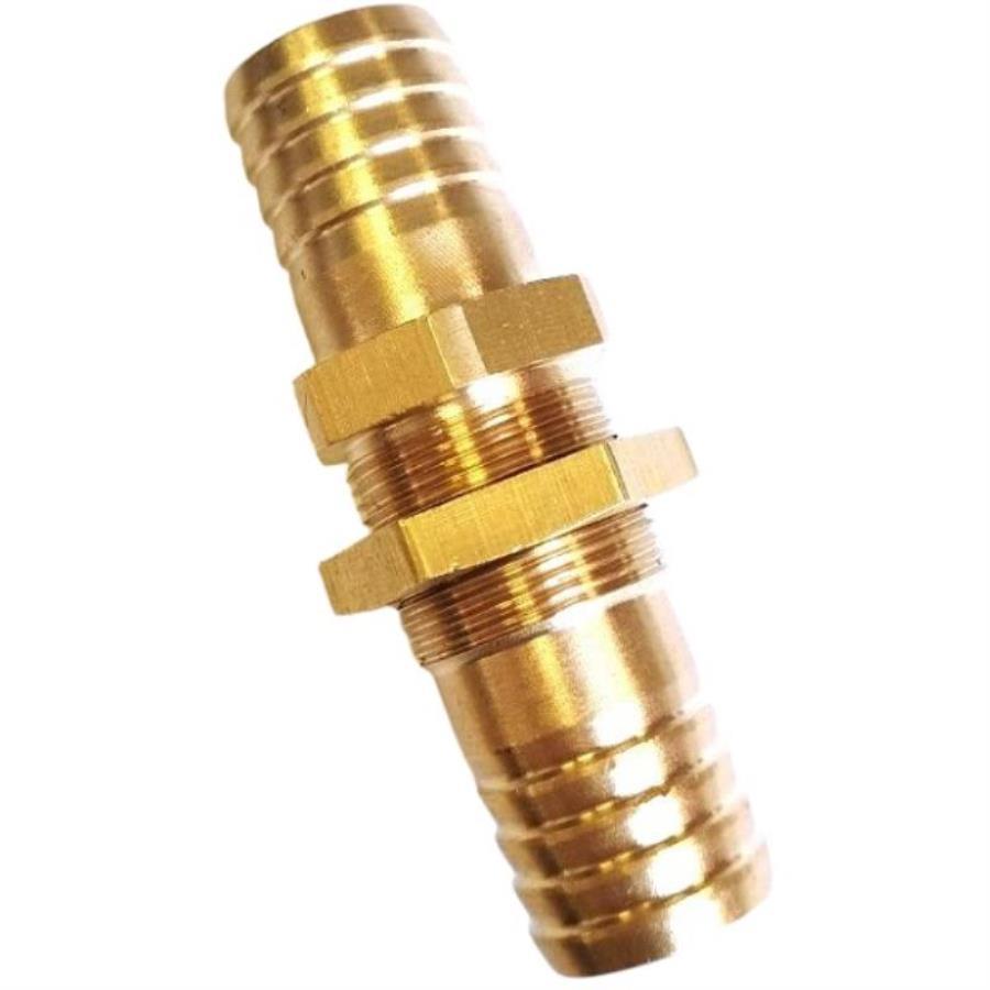 картинка Штуцер (фитинг, переходник, адаптер) с гайкой, латунь, 16мм от магазина Интерком-НН